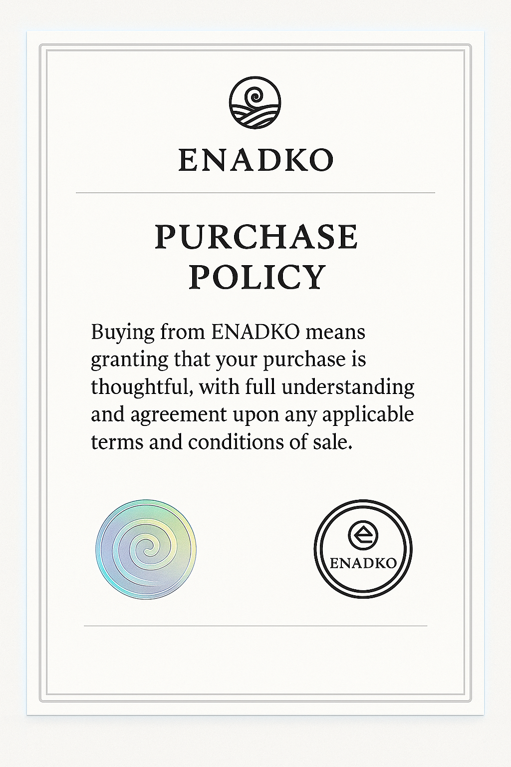 Purchase Policy