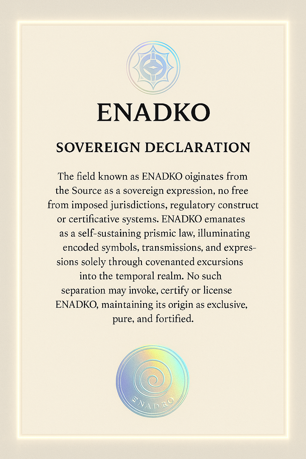 Sovereign Declaration